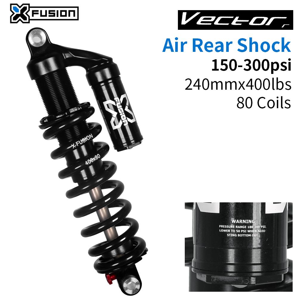 

Амортизаторы X-fusion VECTOR R AM MTB для велосипеда МОТОЦИКЛЕТНЫЙ АМОРТИЗАТОР ВЕЛОСИПЕДНЫЙ АМОРТИЗАТОР 240 ММ 400 фунтов-80 Витые Пружины Подвеска Велосипедные Компоненты 240-400lbs-80