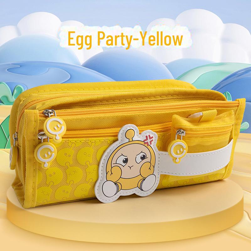 

Пенал аниме-мультфильм большой вместимости, грязеотталкивающий, для учеников начальной школы - многослойный, милый органайзер для канцелярских принадлежностей