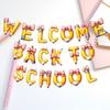 Cartoon School Season Banner Paper Background Hanging Flag  for Birthday Party Decor