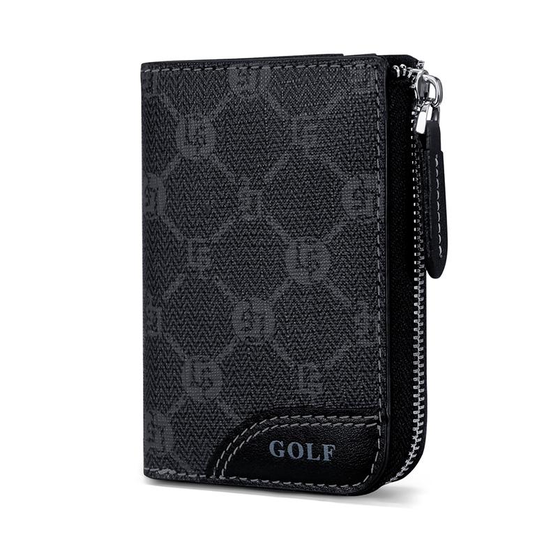 New GOLF PVC Driver's License Wallet Coin Purse Trunk Bag Card Holder Small Men's Black Q261829