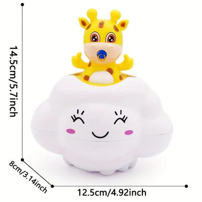 1PC - Rainy Clouds, Deer Shower Toys, Cloud and Rain Deer Playing with Water, Shower, Water Spray Toys, Bathroom