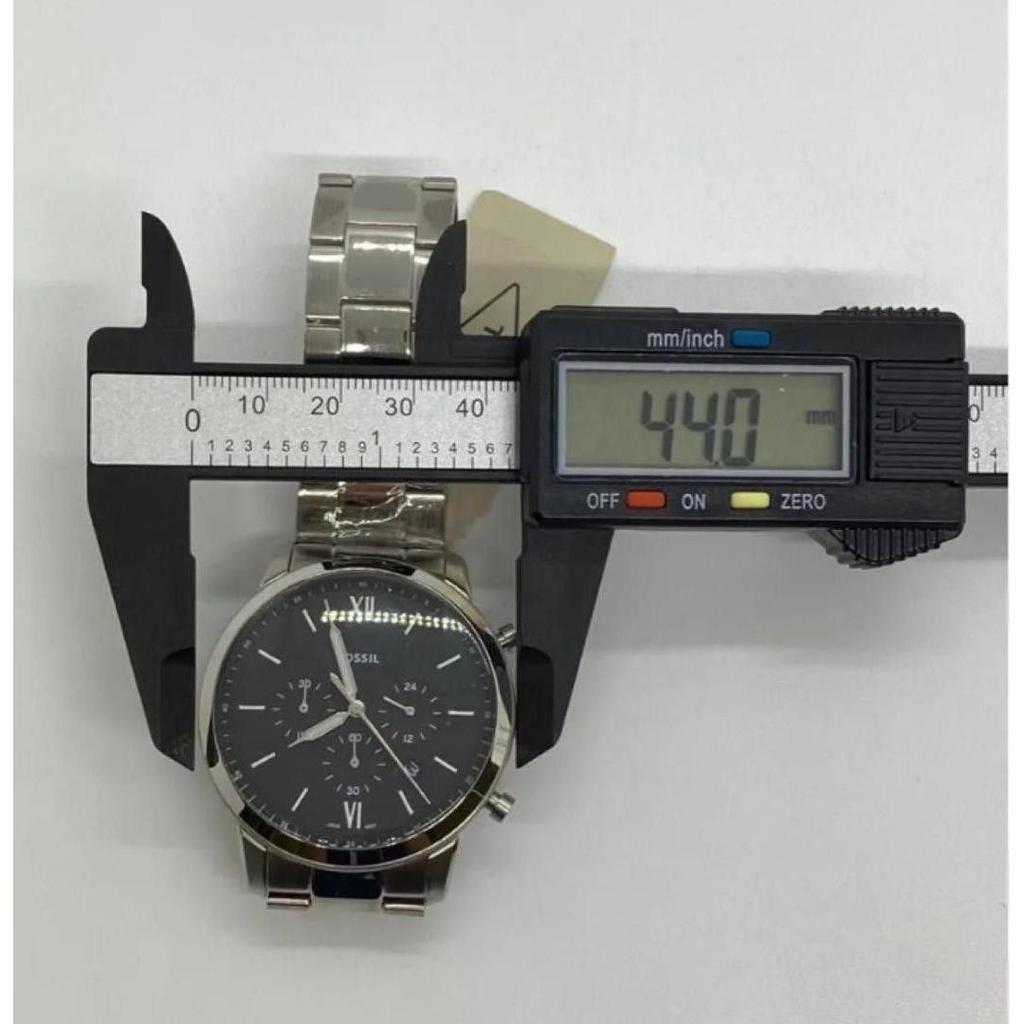 Used New, Working, Battery Replaced, Fossil Chronograph, Black Dial, FS5384