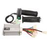 Borstad motorstyrenhet Set Aluminiumlegeringsskal Gummihandtag 36V 1000W 4-stegs Gashandtag Vridhandtag för
