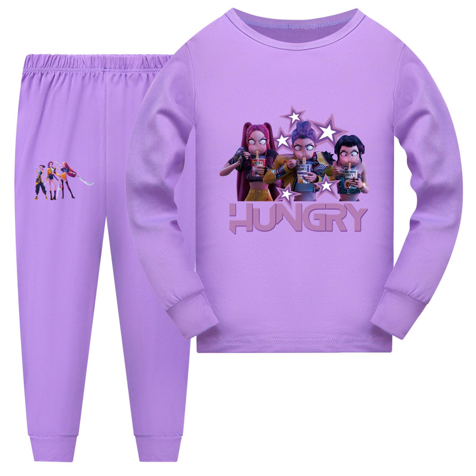 

Детская летняя спортивная футболка и брюки, комплект спортивной одежды из двух предметов, с длинным рукавом, с принтом 130 фиолетовый