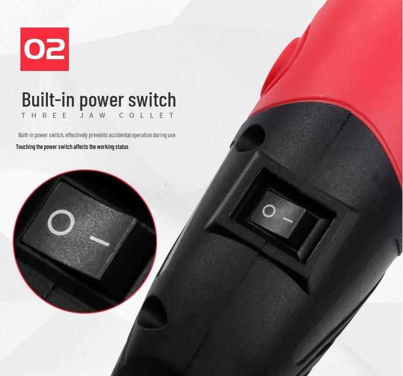 Compact Electric Grinder: Multi-Function Polishing, Cutting, and Engraving Tool