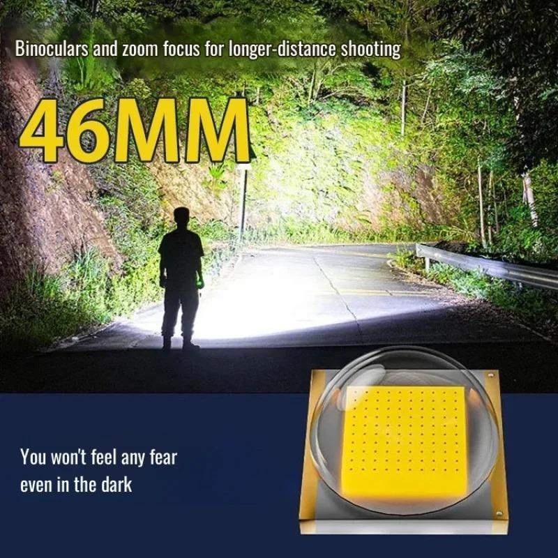 35W High Power Rechargeable Lighting Flashlight Larger irradiation range longdistance shooting Waterproof and drop resistant laser gun Strong