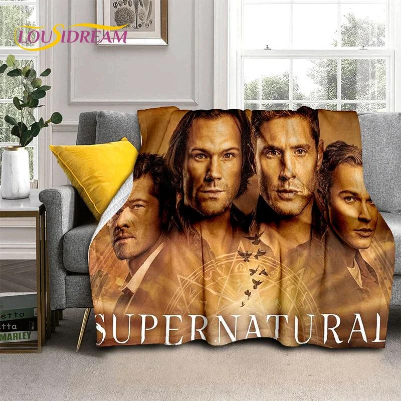 Supernatural Serie 3D Decke, Flanell Überwurfdecke für Zuhause Schlafzimmer Bett Sofa Wohnzimmer Picknick Büro Wandern Freizeit Nickerchen Geschenk