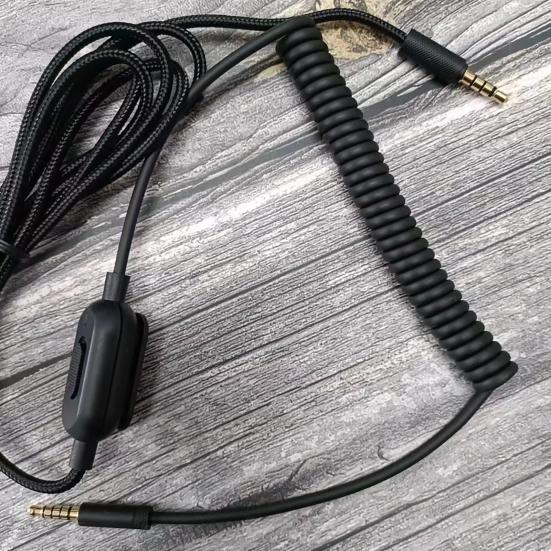 Headphone Cable with Mute 2m Volume Control Audio Cable for Logitech GPRO X G233 G433 Multi-Device Aux Cord for Gaming PC