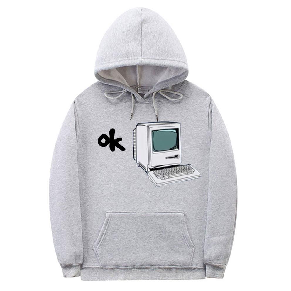 Radiohead Ok Computer Britse Rock Band Grafische Hoodie Album Bedrukte Hoodies Mannelijke Punk Sweatshirts Unisex Vrouwen Zwart Streetwear