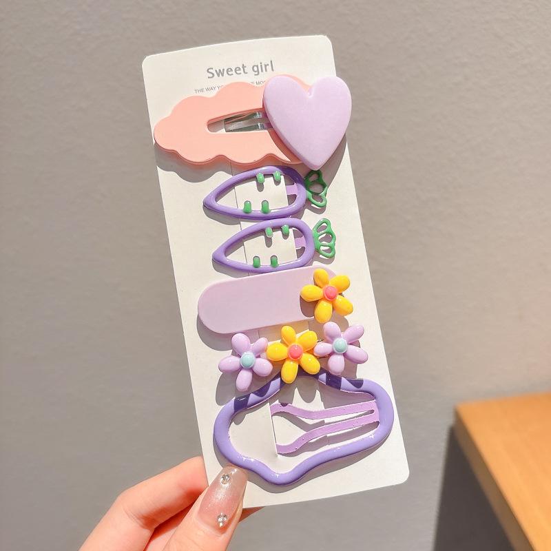 Dopamine Color Bangs Hair Clip Sideburns for Kids & Women - Duckbill Hairpin Headwear