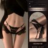 Sexy Panties Sexy Pure Lace Panties Women's Hollow Ring Buckle Thin Belt Perspective Women's Briefs