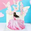10PCS Butterfly Cake Decoration Creative Cupcakes Toppers Paper Baking Supplies for Birthday Party Wedding Anniversary