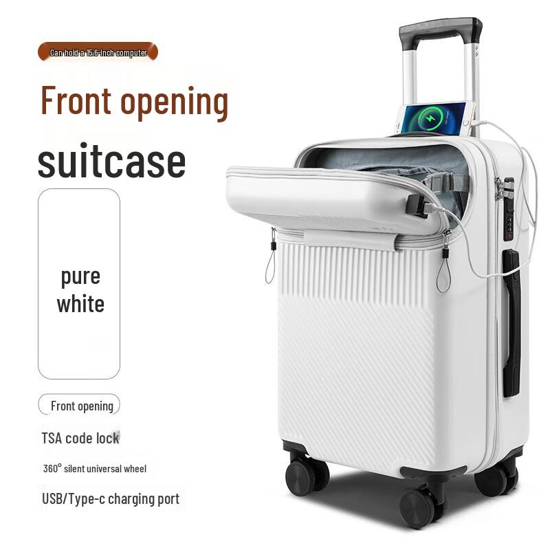 OEING Front-Opening Lightweight Luggage 26 inch