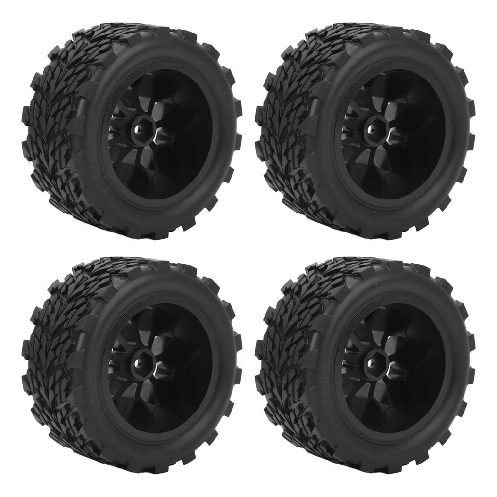 4PCS RC Car Wheels and Tires RC Rubber Tires Replacament for Traxxas 1/10 Remote Control Cars