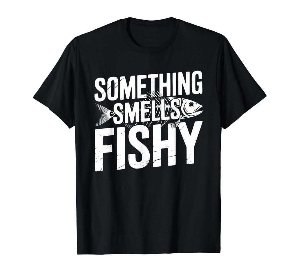 Funny fish bread T-shirt with a suspicious smell