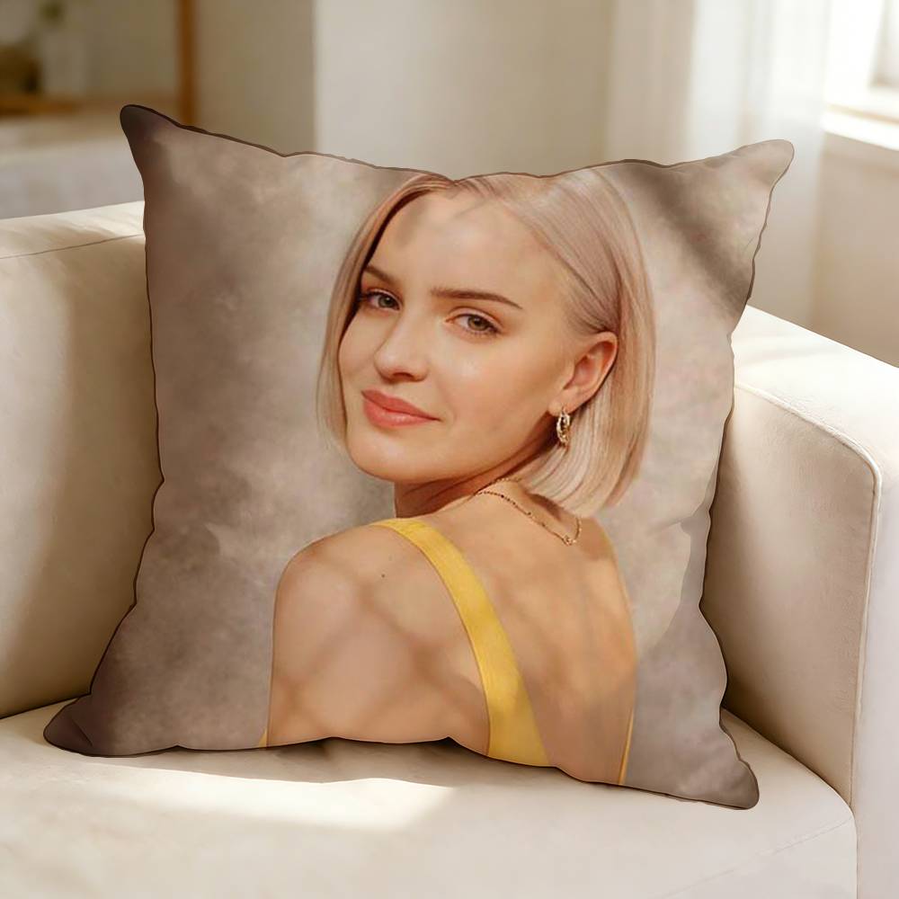 Pop Singer-Songwriter A-Anne M-Marie  Pillow Case Square Double-Sided Sofa Cushion Cover Bedroom Bedside Pillow