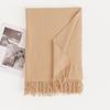 Cashmere Feel Solid Color Women's Imitation Cashmere Scarf 1116 Winter Atmosphere Korean Versatile Medium and Long Shawl Scarf