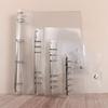 A4/A5/A6/A7 School Folder Plastic Transparent Binder Loose Leaf Ring Notebook Planner
