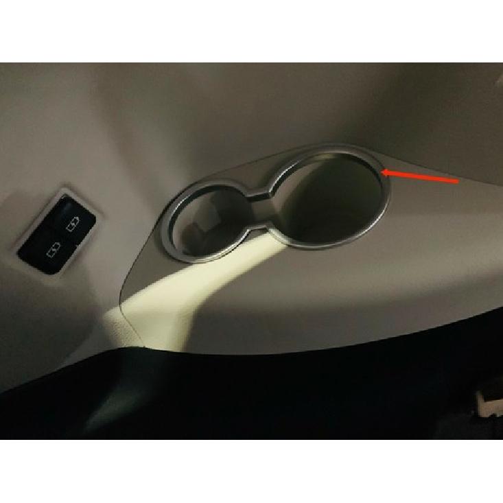 Holder Seat Side Water Cup Cover Trim For - Toyota Sienna ABS Matte 2pcs