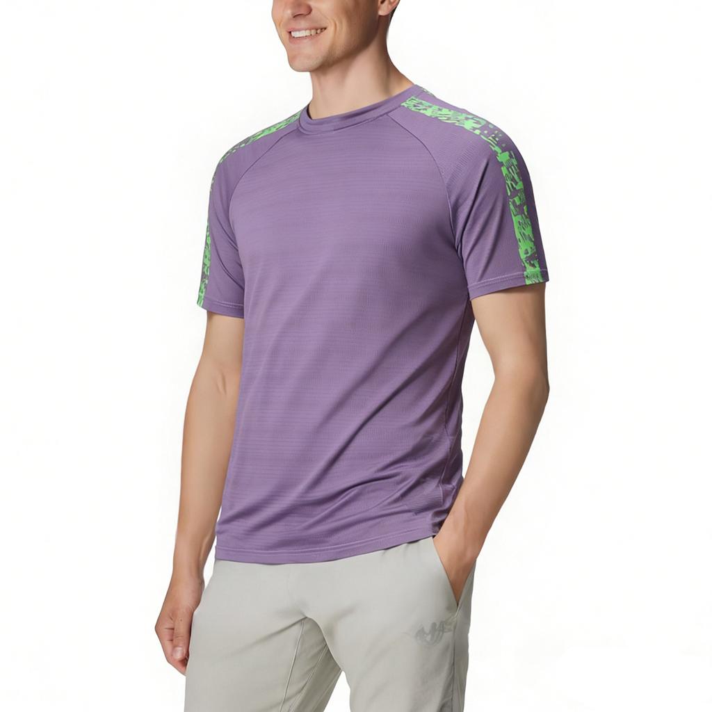 Zomer Heren Skinny IJszijde Ademend Ronde Hals Sneldrogend Kleding Casual Sport T-shirt Tops