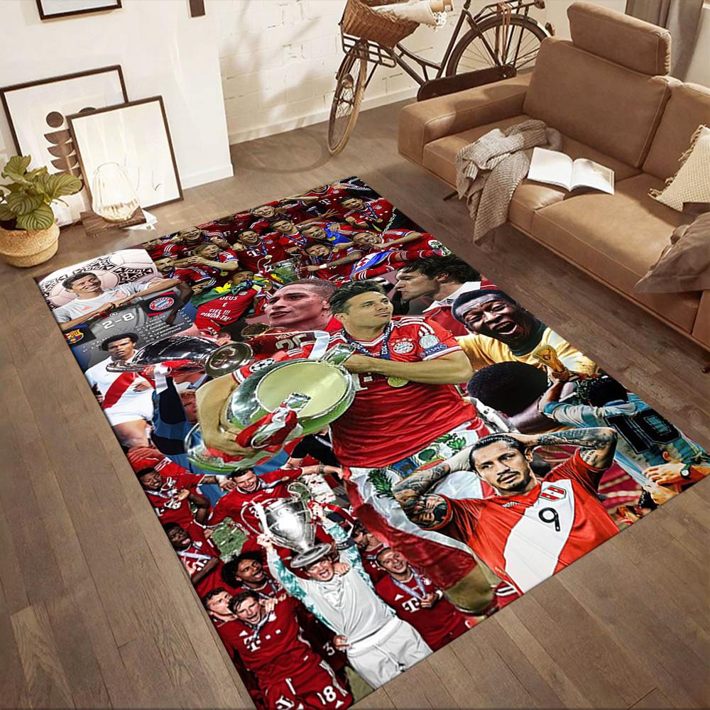 Bayern Munich Carpet Perfect for Bedrooms Kitchen Living Rooms Dormitory Antislip Carpet Decorate Offices Gift for Festivals