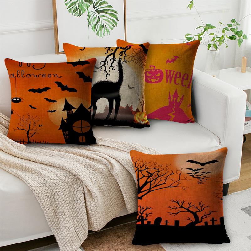 New Halloween Pillow Case Halloween Pillow Core Bed Home Decoration Bedside Cushion
