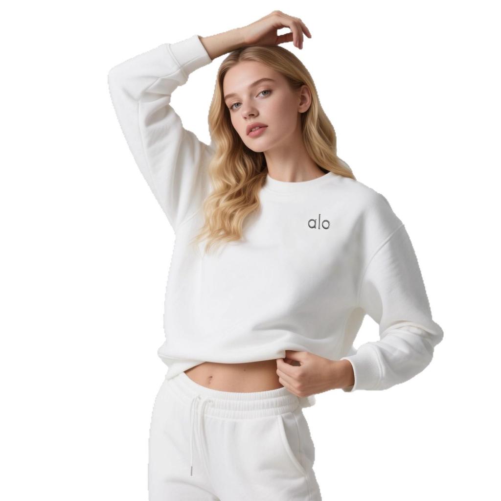 Unisex American Style 3D Reflective Logo Casual Sweatshirt