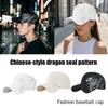 Printing Chinese Dragon Baseball Caps For Women Versatile Cotton Snapback Hat Outdoor Sun Protection Cap Adjustable Hip-Hop Hat