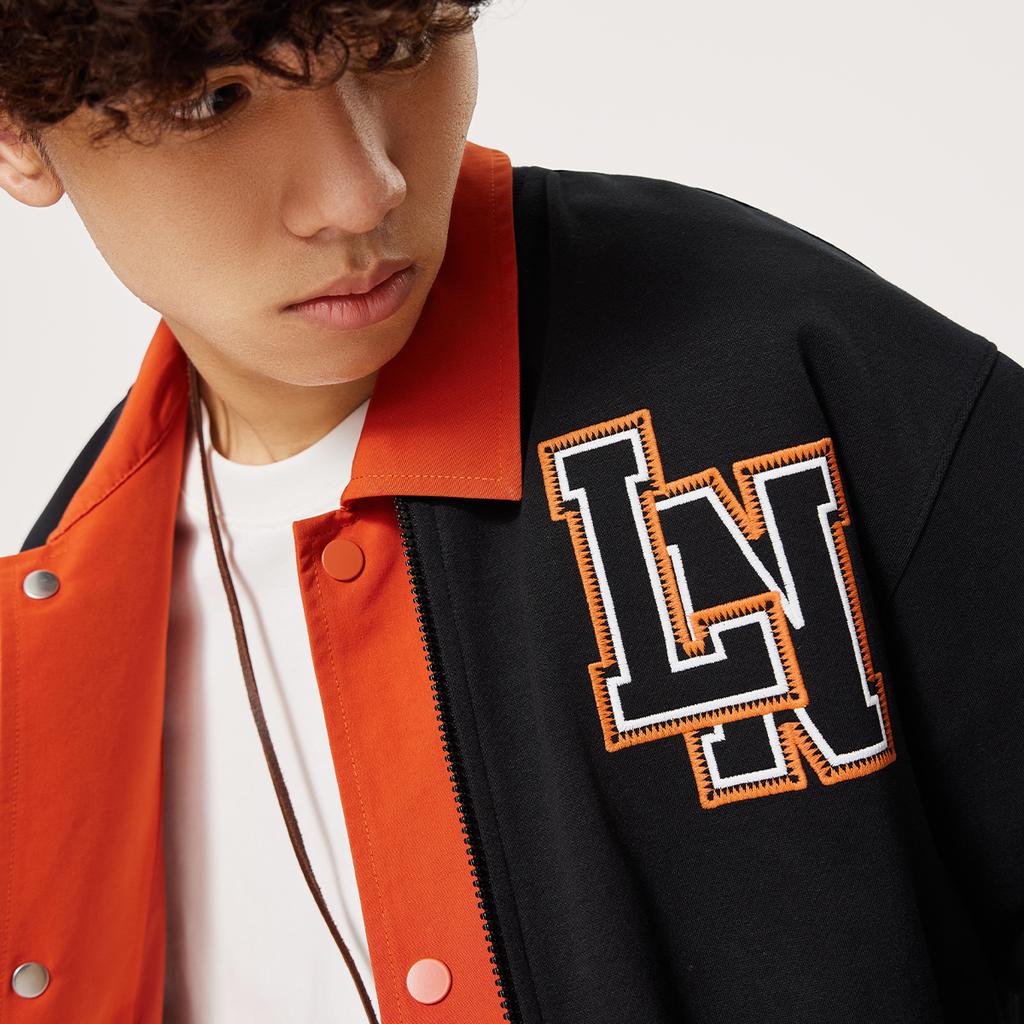 Li-Ning Comfortable Versatile Baseball Jacket Men Jacket Black AFDU553-4
