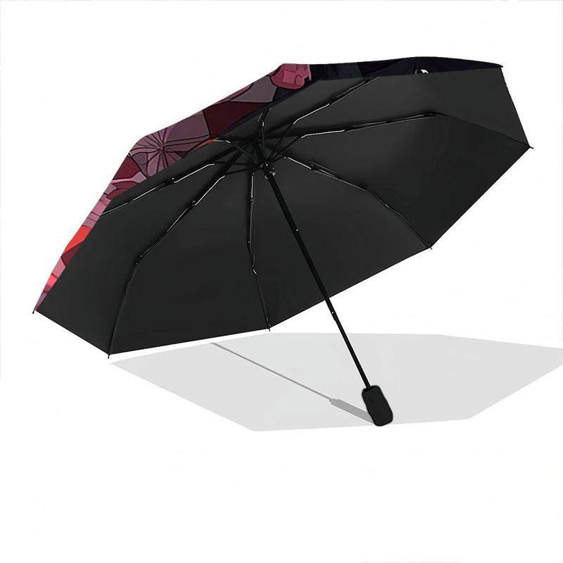 1pc Kamado Nezuko Demon Slayer Automatic Opening and Closing Umbrella - Suitable for Various Occasions, Outdoor Activities, Lightweight and Durab