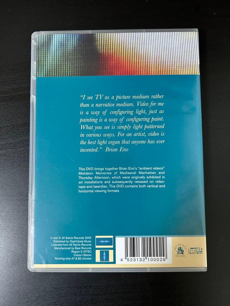 [USED] Brian Eno 14 Video Paintings DVD