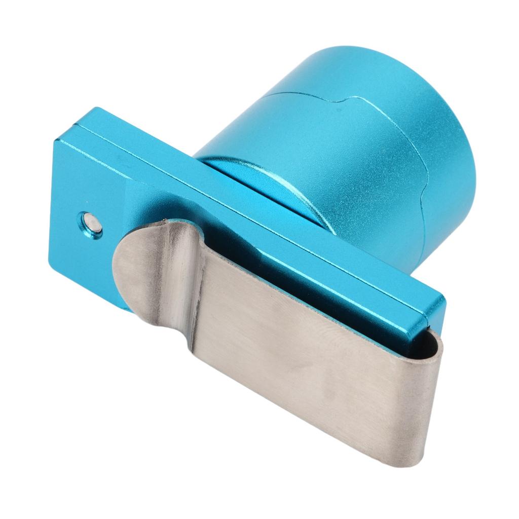 Magnetic Billiard Chalk Holder Aluminium Alloy Round Snooker Cue Chalk Box with Fixed Clip Portable Billiard Accessories
