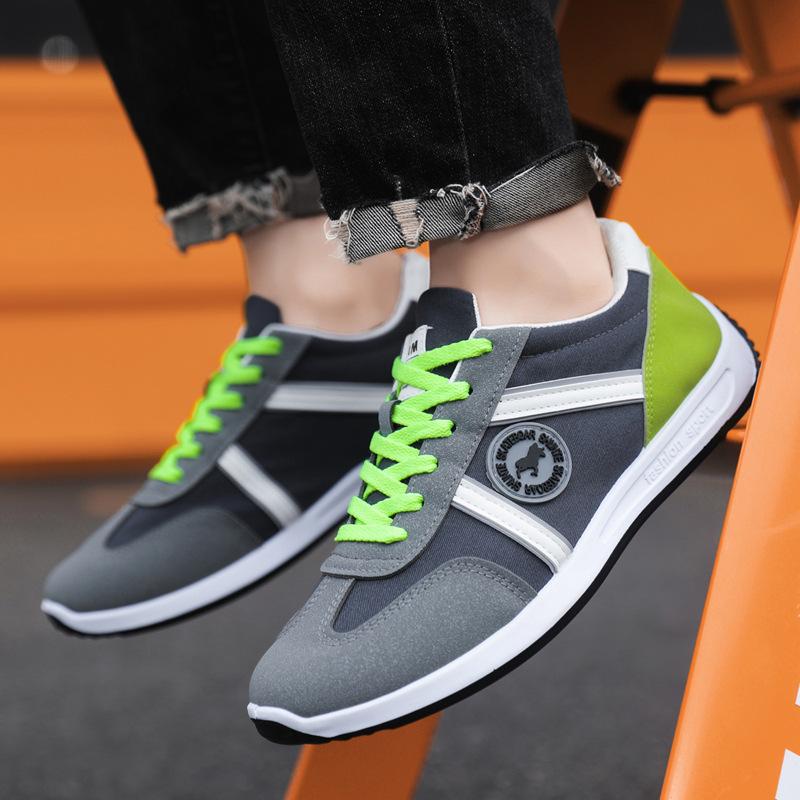 Men's shoes autumn new breathable cloth trendy versatile casual sports shoes popular men's lace-up student shoes