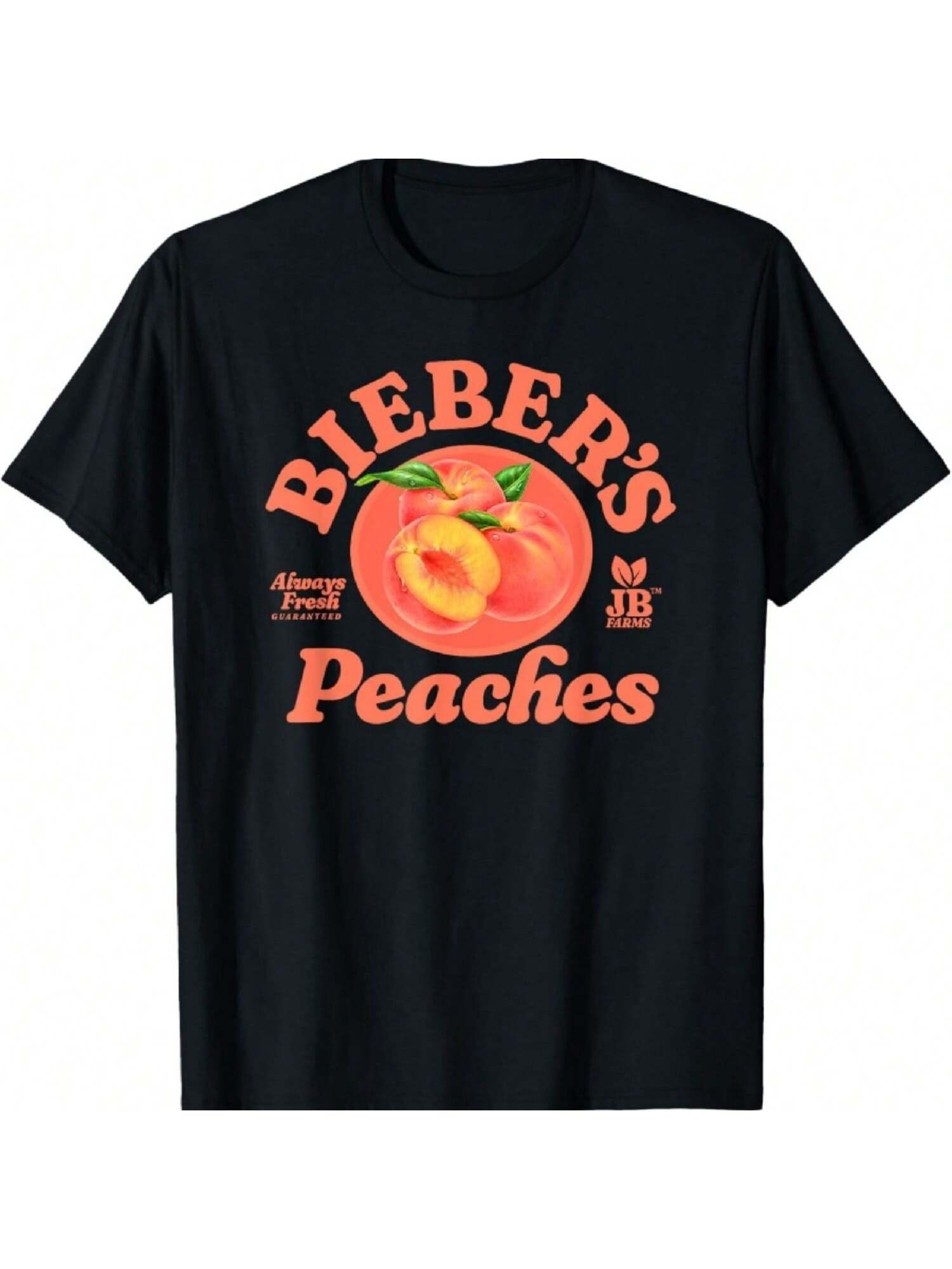 Официальная черная футболка Bieber s Peaches S разноцветный