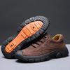 Fashion Men's Sneakers Outdoor Non Slip Hiking Shoes for Men Comfortable Lace Up Casual Shoes Platform Durable Men Working Shoes