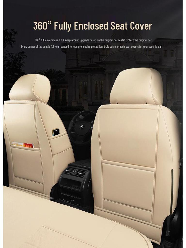 Originele Lederen Autostoelhoezen voor Diverse Modellen - Volledige Dekking Kussens
