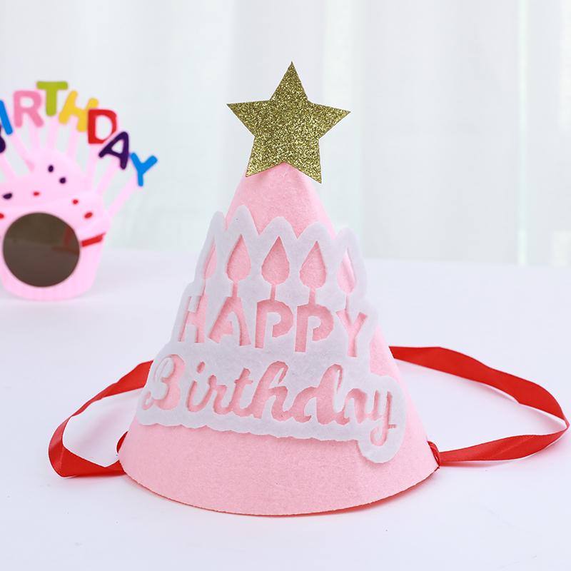 Korean Baby Bow Birthday Hat for 1-Year-Olds - Cake Decoration Accessory