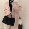 Knitted Long Cardigans for Women Coats Solid Autumn Winter Sweater Open Stitch Fashion Outerwear Elegent Causal Cardigan