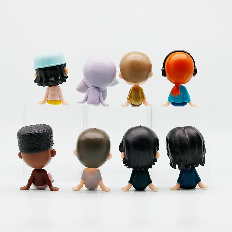 8 Stück/Set Zeichentrickfiguren Spielzeug Niedliche Eleven Demogorgon Anime Figur PVC Ornamente Modell Spielzeug Kindergeschenke Für Kinder Halloween