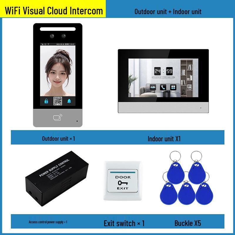 Smart Visual Intercom with Face Recognition & Mobile Access for Villas & Communities