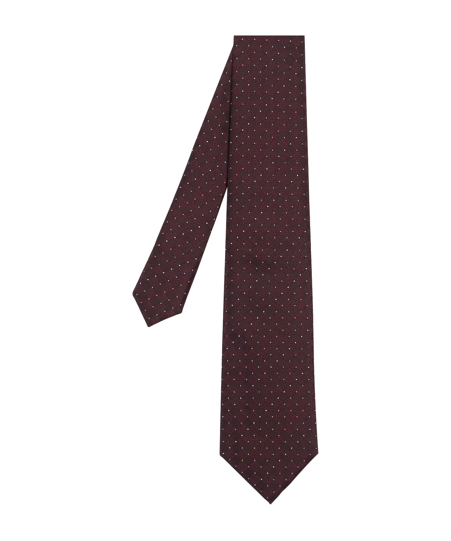 Multicolor pindot tie