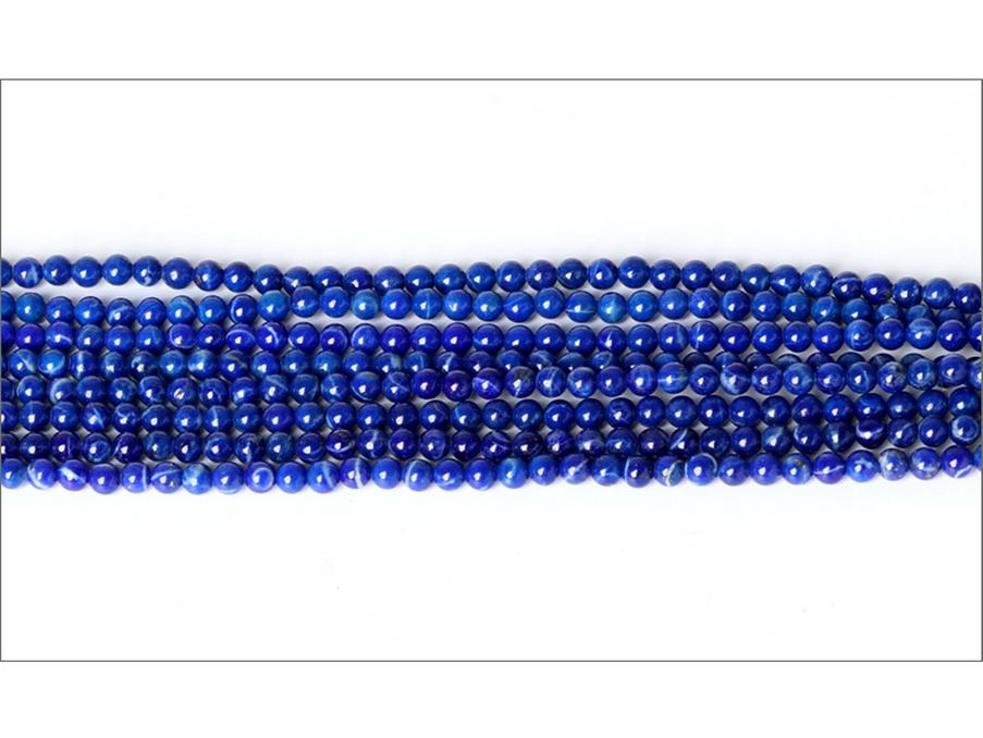 Afghanischer Lapislazuli Reisperlen, 3mm, Halbfertiger Strang für DIY Schmuck