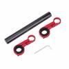 Support d'Extension de Guidon de Vélo Support pour Lumière de Vélo Lampe Torche Compteur de Vitesse(rouge)