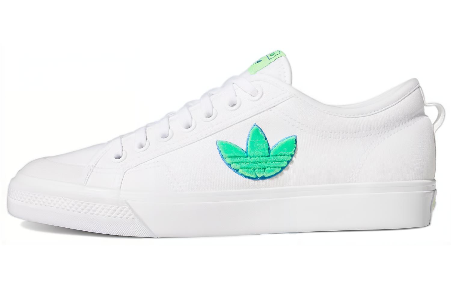 Adidas Nizza Trefoil White Signal Green FX8354 44
