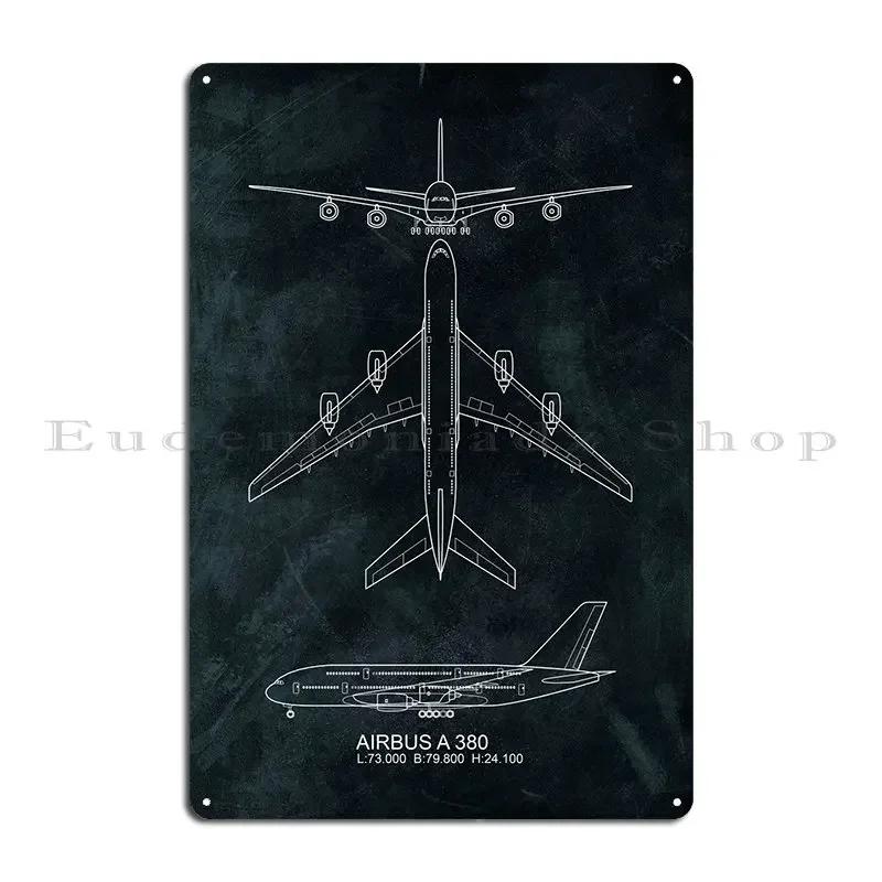 Airbus A Metal Sign Create Wall Cave Cinema Retro Cinema Tin Sign Poster 20x30cm(7.8x11.8inch)