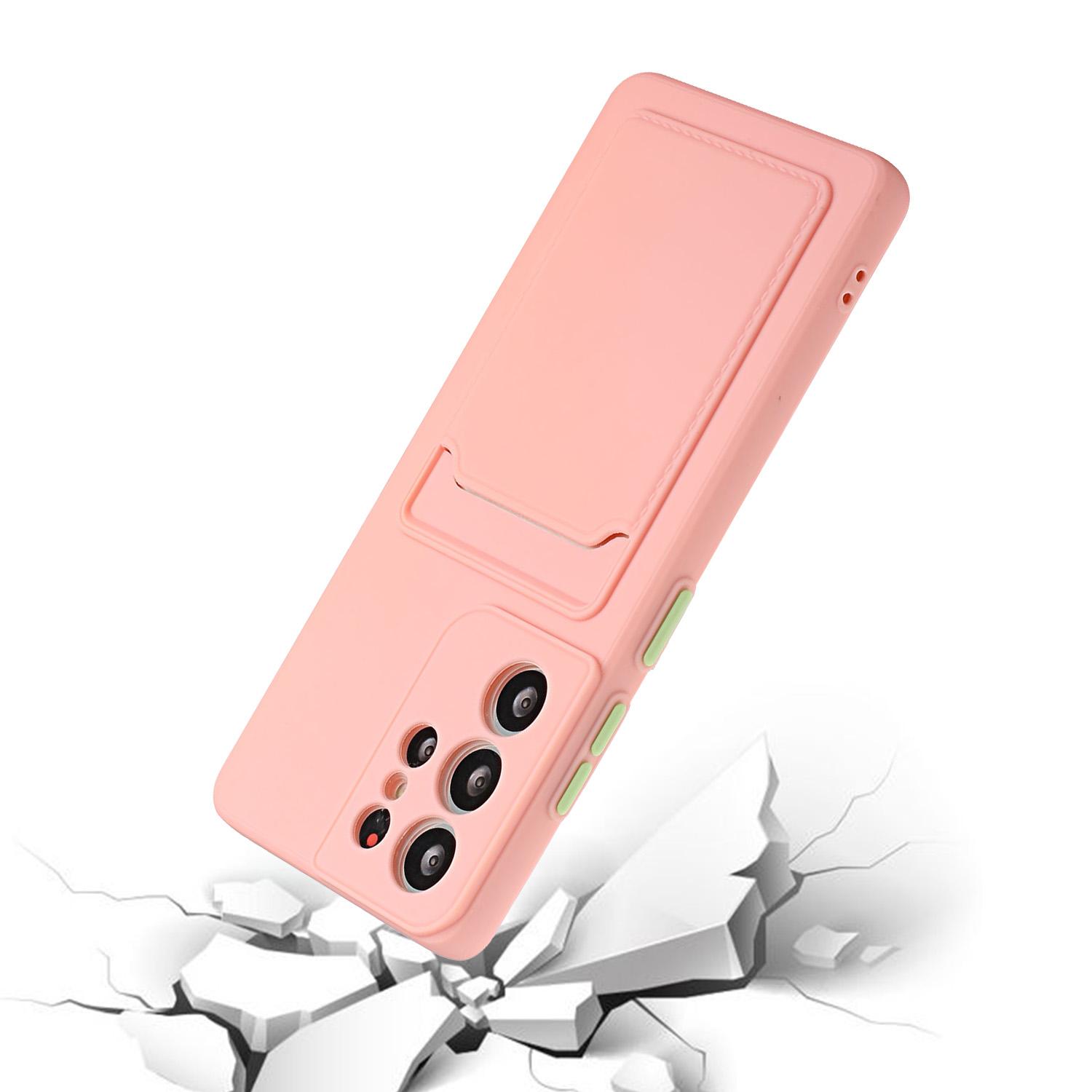

For Samsung Galaxy S24 Ultra TPU Case Card Slot Matte Phone Cover White