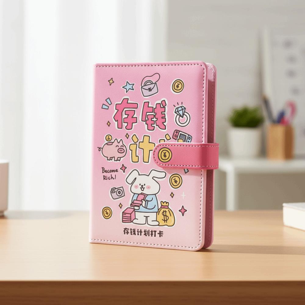 PU Leather Budget Binder with Lock Wallet Storage Planner Organizer Saving Money Binder Family