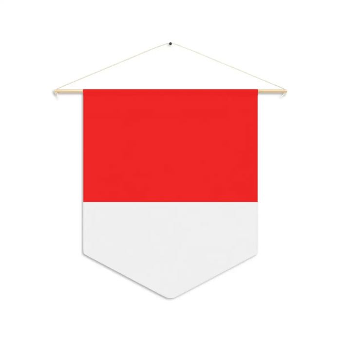 Fanion – Drapeau de l'Indonésie – 30 x 45 cm – Polyester – À Suspendre – Pixelforma