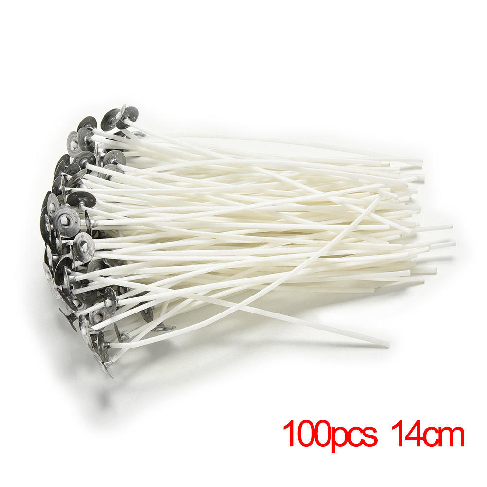 100Pcs Five Sizes 8/10/12/15/20 Cm Candle Sustainers Cotton Core Wicks For Diy