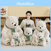 Teddy Bear Plush Toy Pp Cotton Filling Soft Short Stuffed Animal Kids Decor